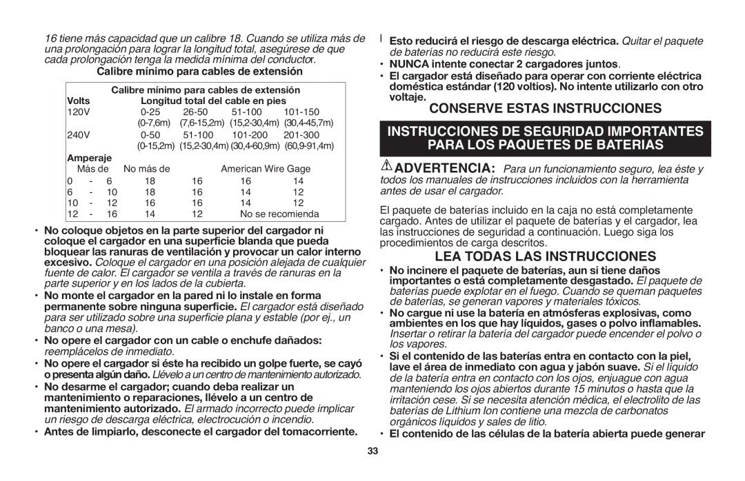 Black & Decker LHT2220 instruction manual Esto r ducirá el riesgo de descarga eléctrica, Procedimientos de carga descritos 