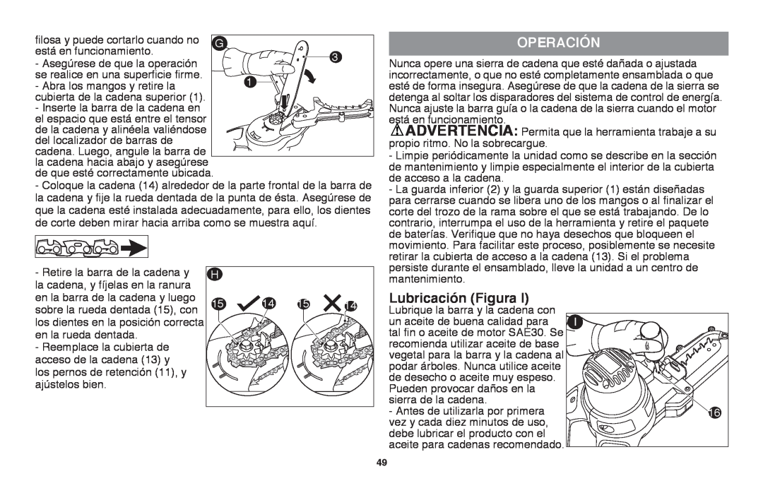 Black & Decker LLP120 instruction manual OperaciÓn 