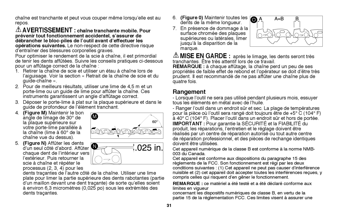 Black & Decker LLP120B manual Rangement 