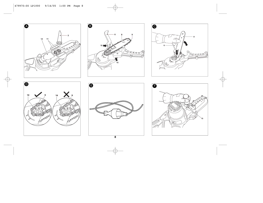 Black & Decker instruction manual 479970-00 LP1000 14/05 100 PM 