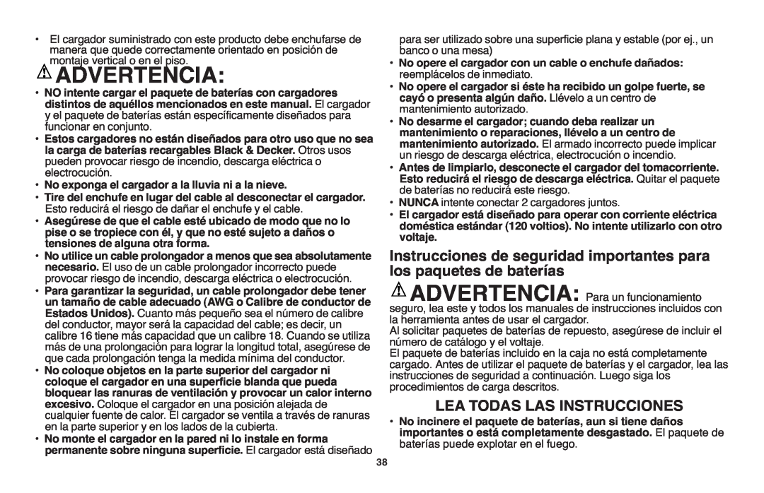 Black & Decker LST1018 instruction manual Lea Todas Las Instrucciones 