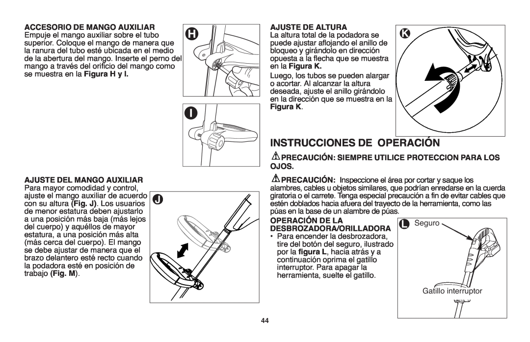 Black & Decker LST1018 instruction manual Instrucciones De Operación 