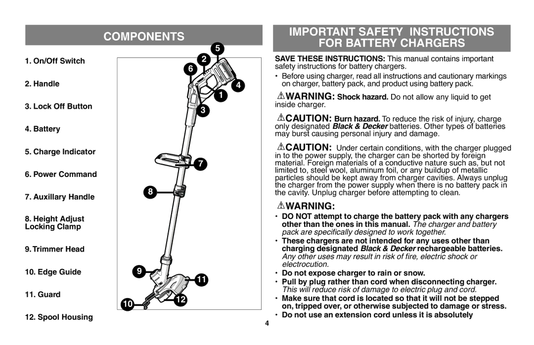 Black & Decker LST136-36V, LST136R instruction manual Electrocution 