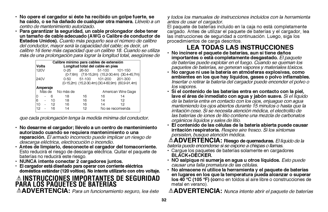 Black & Decker LST220R instruction manual Antes de limpiarlo, desconecte el cargador del tomacorriente 