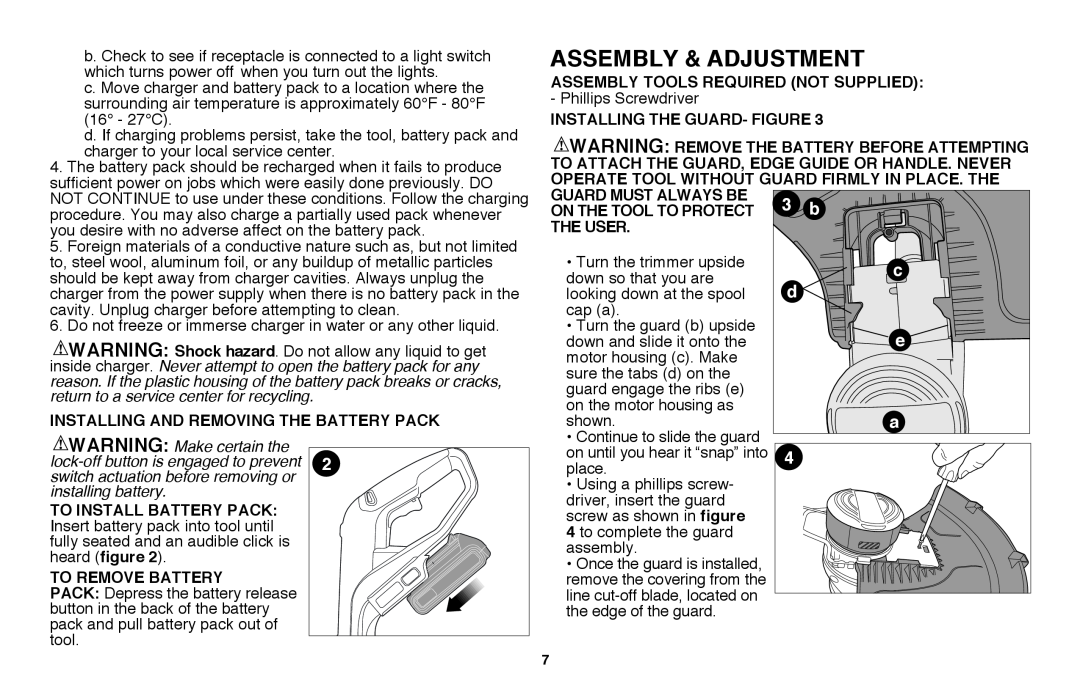Black & Decker LST220R instruction manual Assembly & Adjustment 