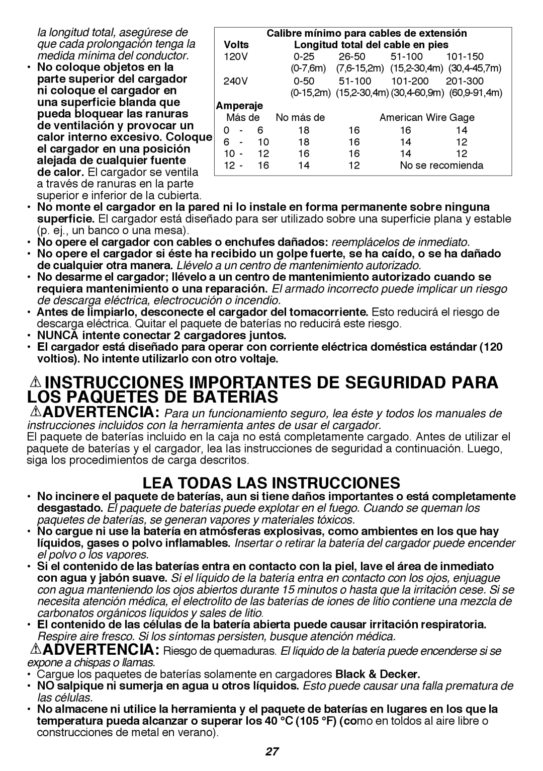 Black & Decker LST300R instruction manual Lea todas las instrucciones 