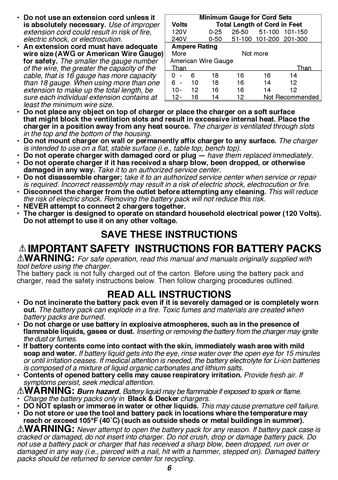 Black & Decker LST420 instruction manual Do not use an extension cord unless it, Is absolutely necessary. Use of improper 