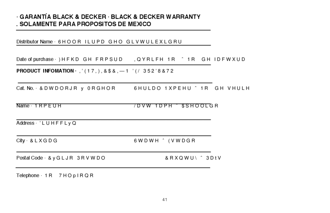 Black & Decker LSWV36R manual 