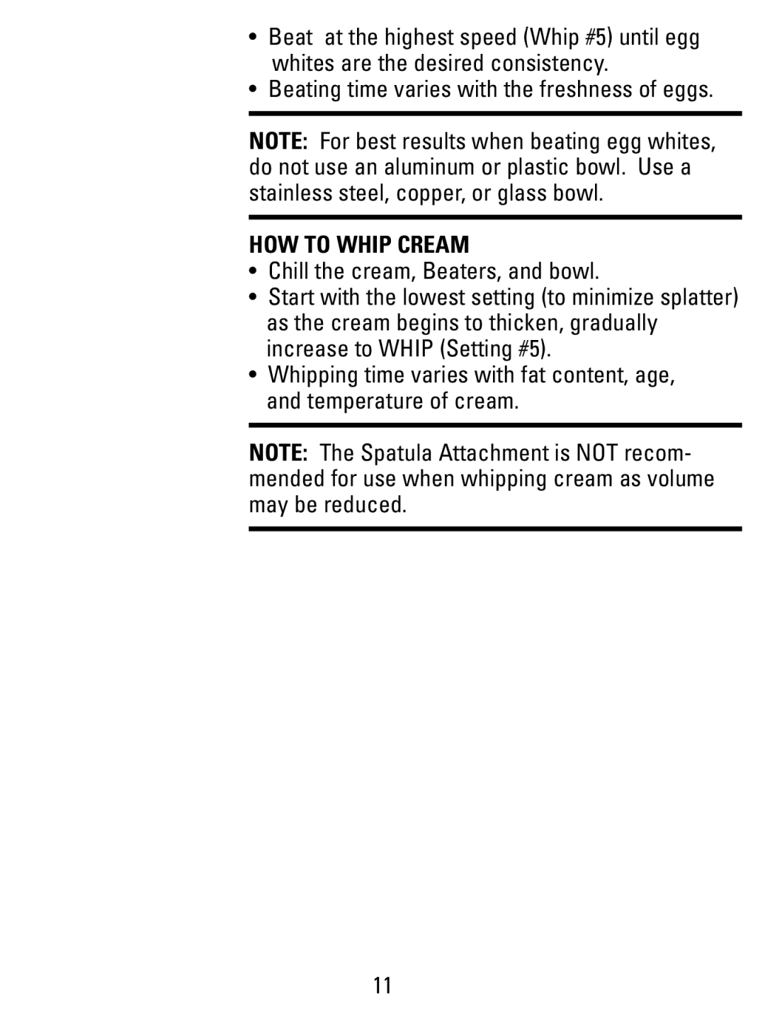 Black & Decker M175W manual How To Whip Cream 