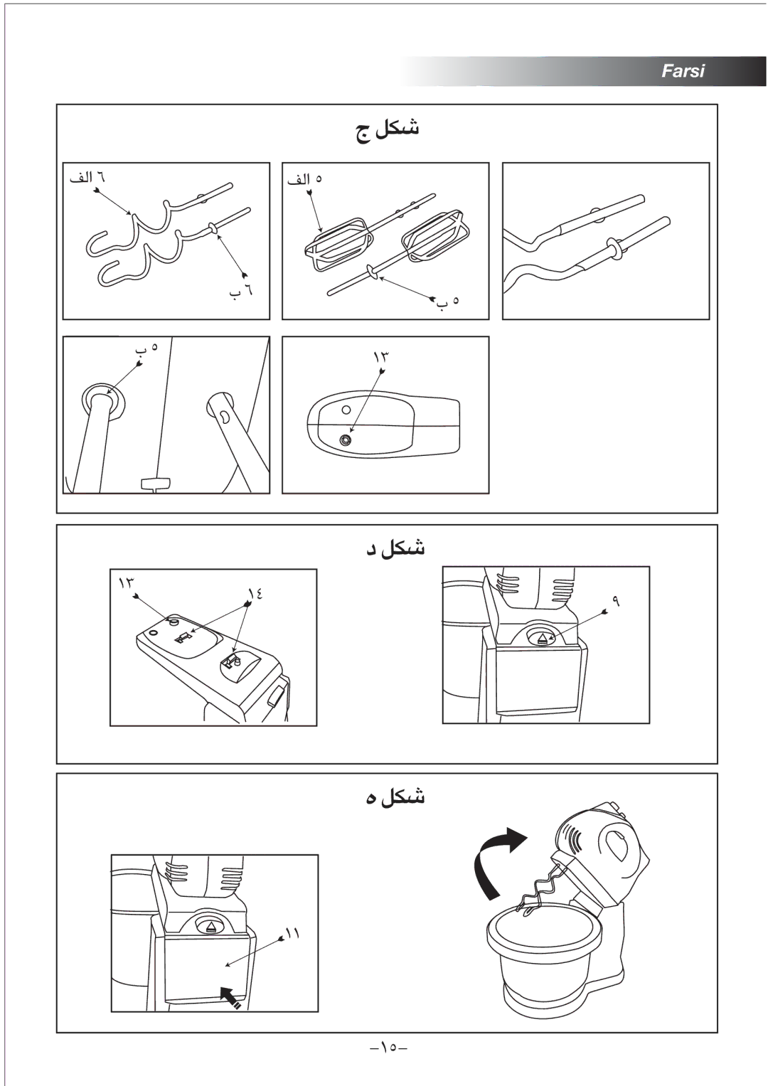 Black & Decker M300 manual Farsi 