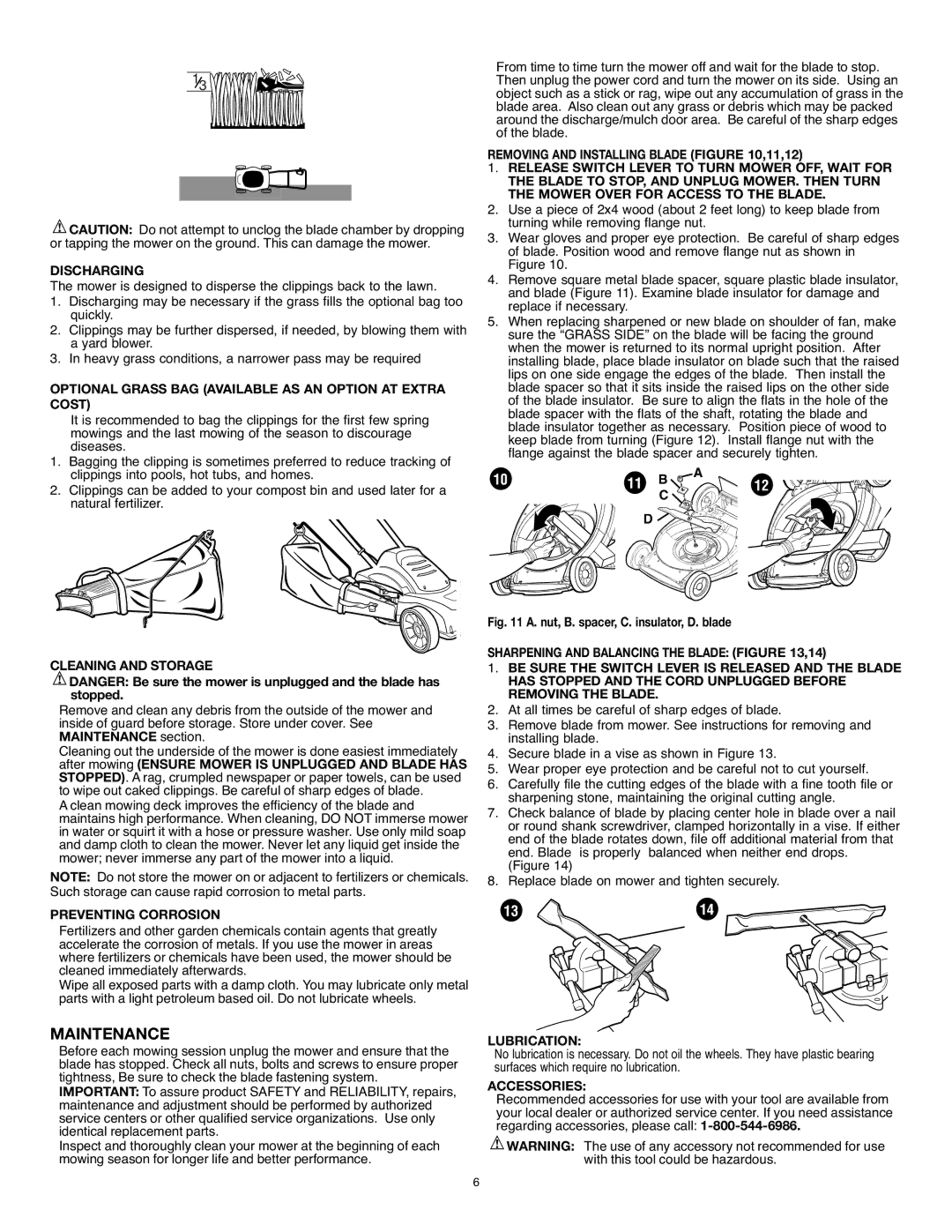 Black & Decker MM575 instruction manual Maintenance 