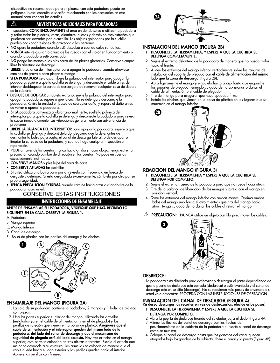 Black & Decker MM675 instruction manual Conserve Estas Instrucciones, Instrucciones DE Ensamblaje 