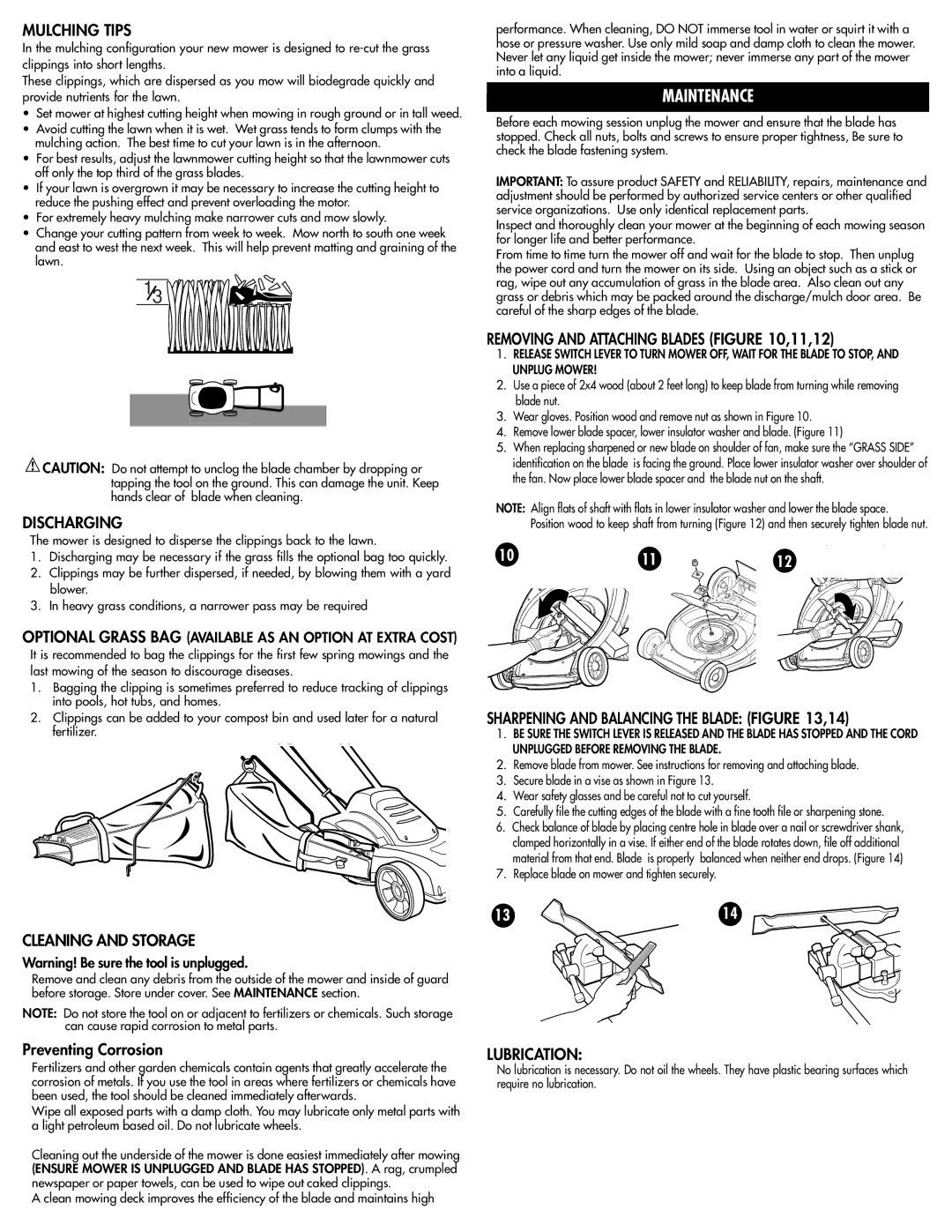 Black & Decker MM675 instruction manual Maintenance 