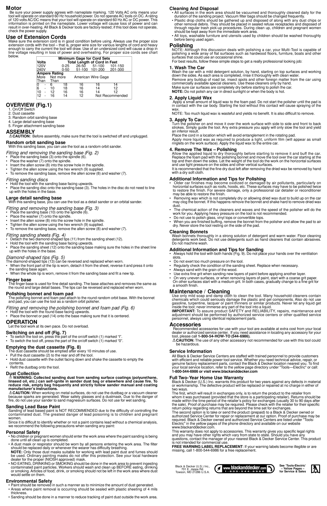 Black & Decker MS700G, 584483-01-00 instruction manual Assembly, Operation 