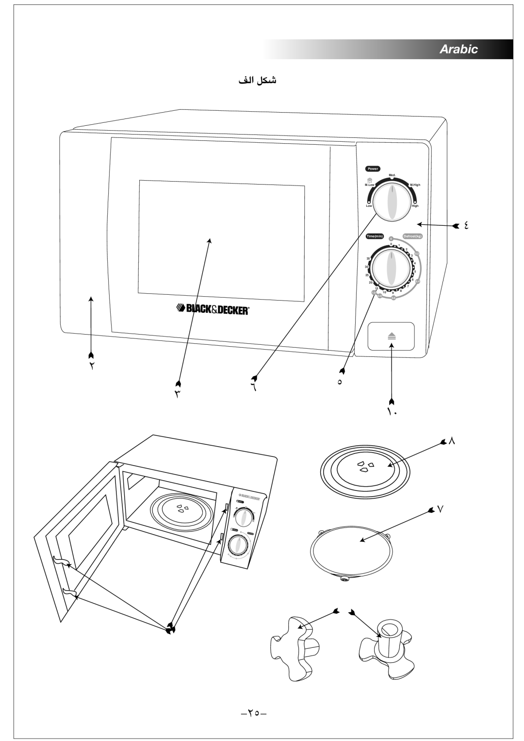 Black & Decker MZ2000P manual Med Low High 