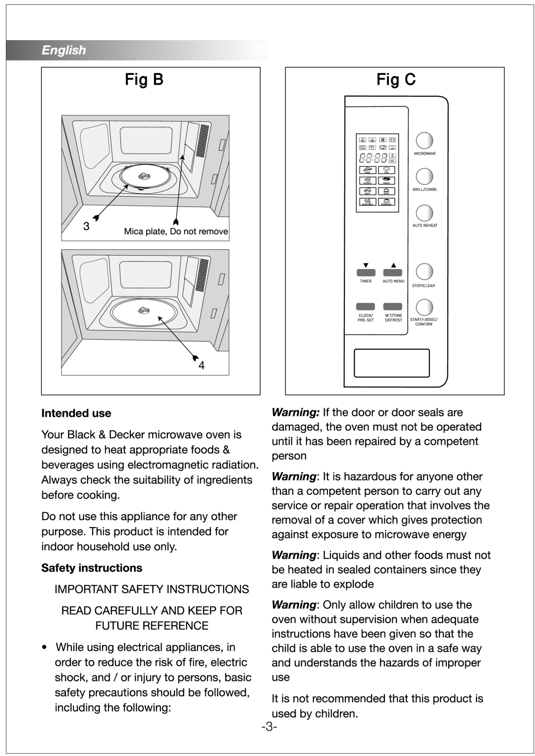 Black & Decker MZ3600PG manual 