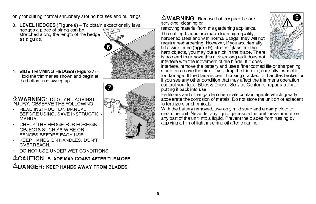 Black & Decker NHT2218 instruction manual 