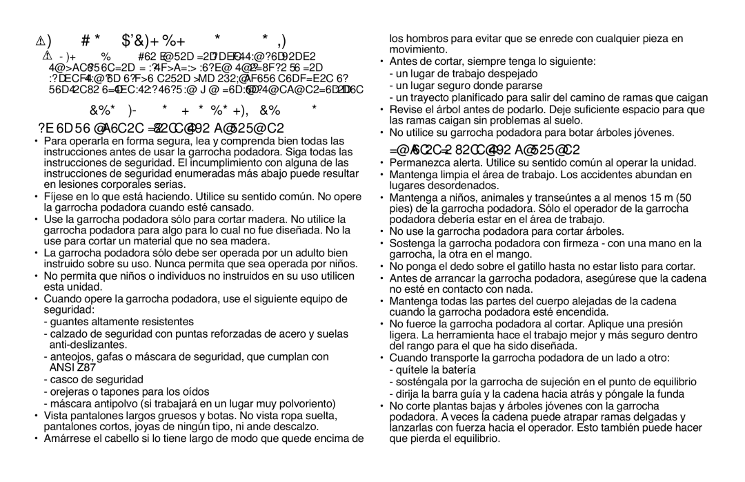 Black & Decker NPP2018 instruction manual Reglas Importantes DE Seguridad, Al operar la garrocha podadora 