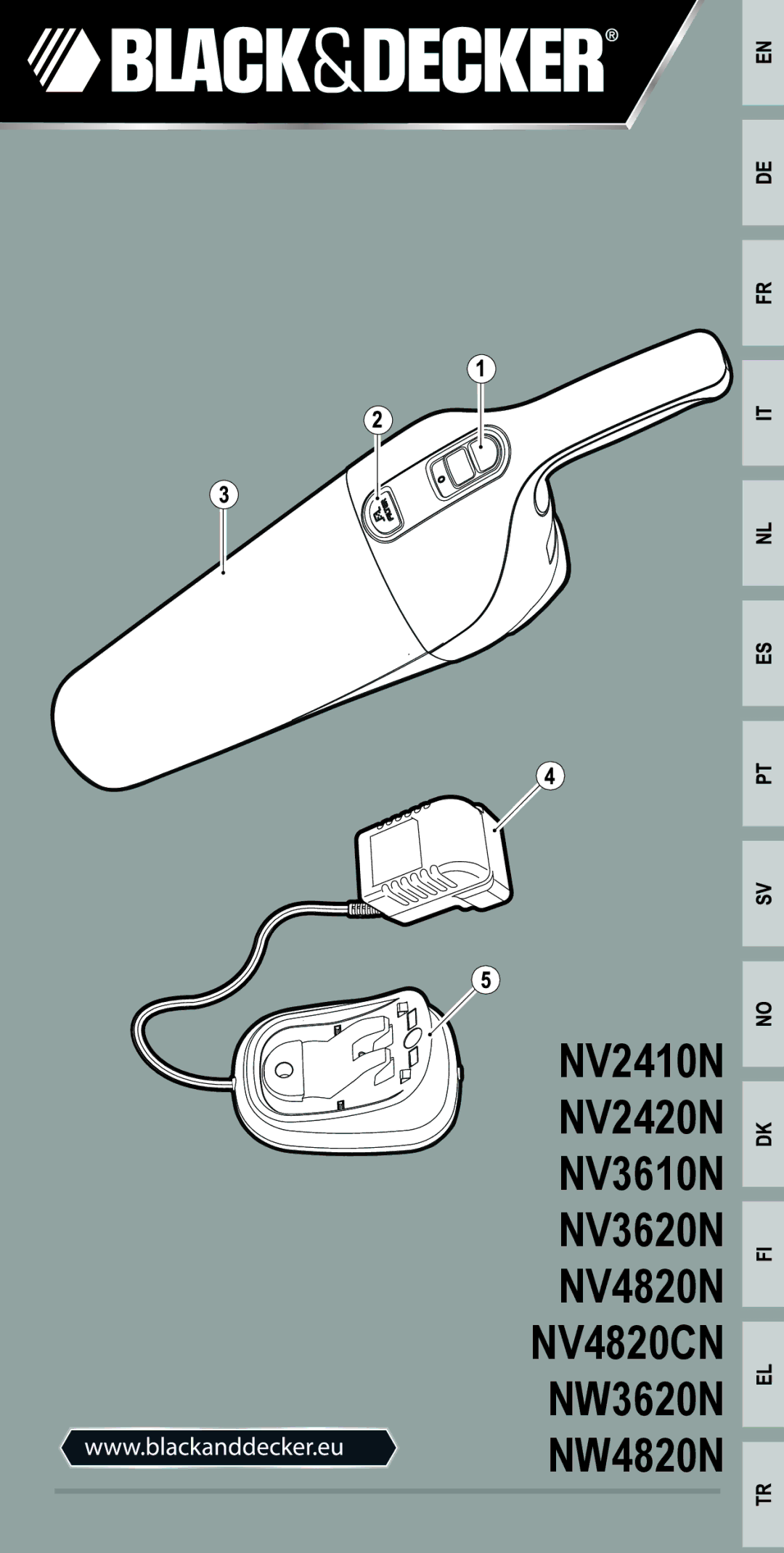 Black & Decker NV2420N, NW4820N, NV3610N, NV4820CN, NW3620N, NV3620N, NV4820N manual 