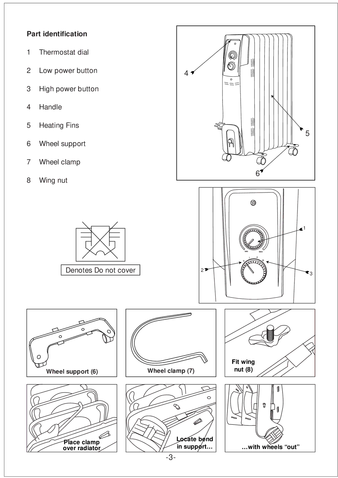 Black & Decker OR07C, OR09C manual Part identification 