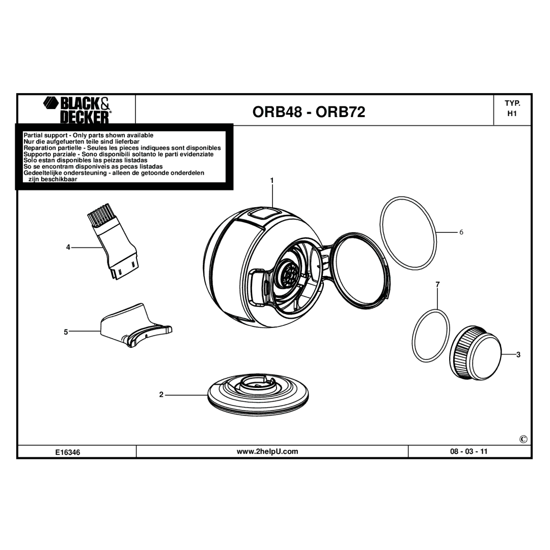 Black & Decker manual ORB48 ORB72 