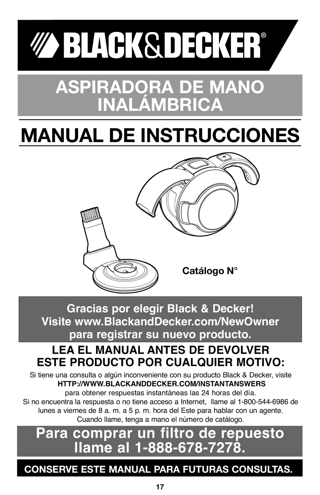 Black & Decker ORB4810-CA instruction manual Manual DE Instrucciones 