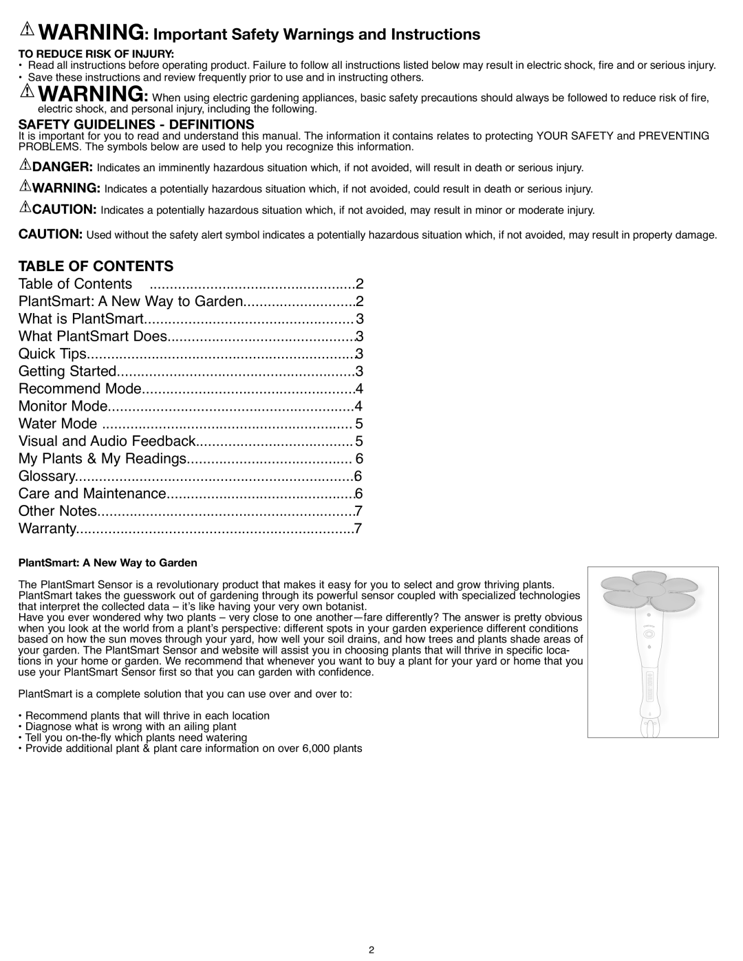 Black & Decker PCS10 instruction manual Able of Contents 