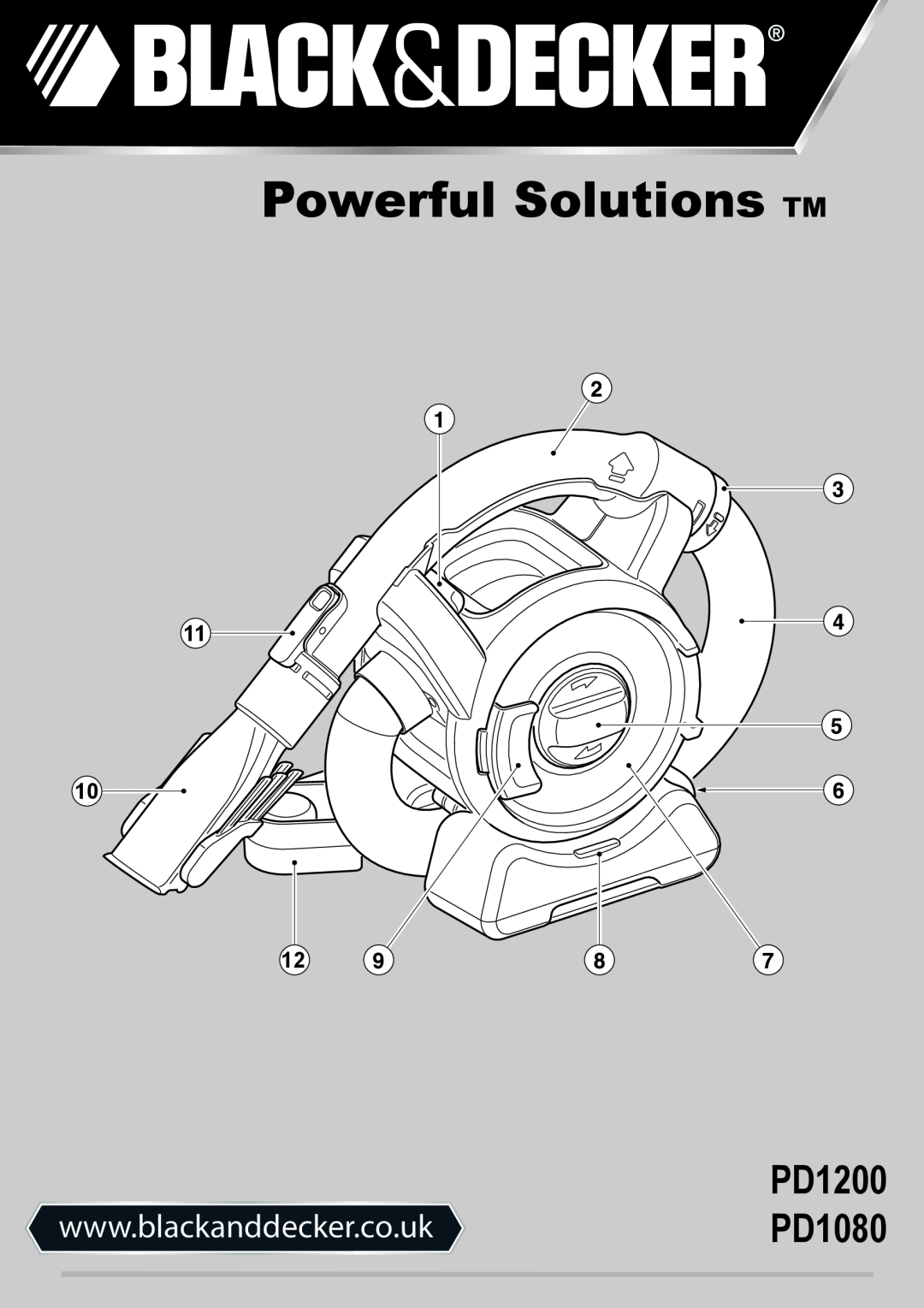Black & Decker PD1080 manual Powerful Solutions TM, PD1200 