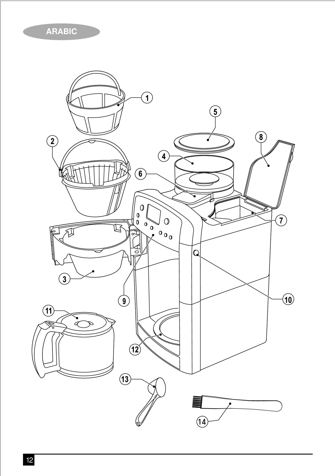 Black & Decker PRCM500 manual Arabic 