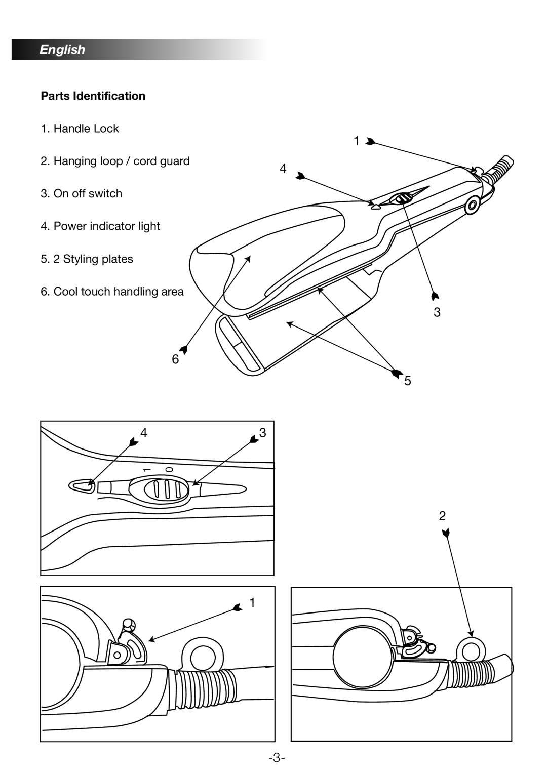 Black & Decker PX90 manual Parts Identification 