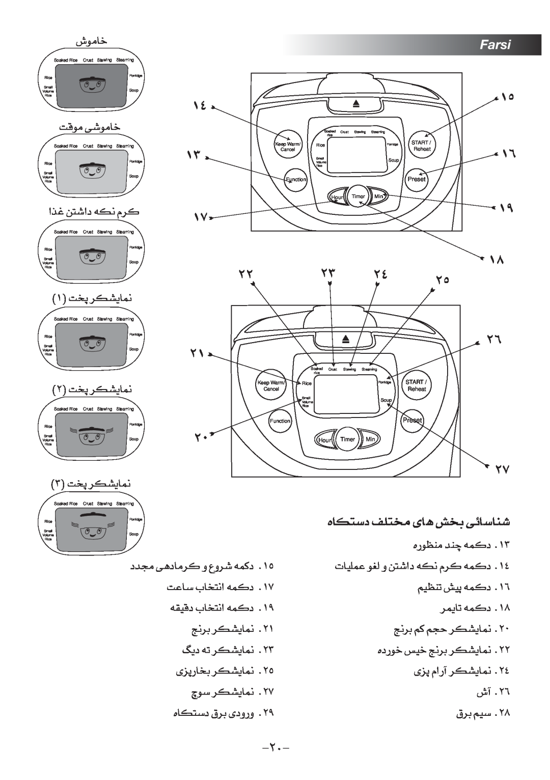 Black & Decker RC75 manual îU±u‘, Farsi 