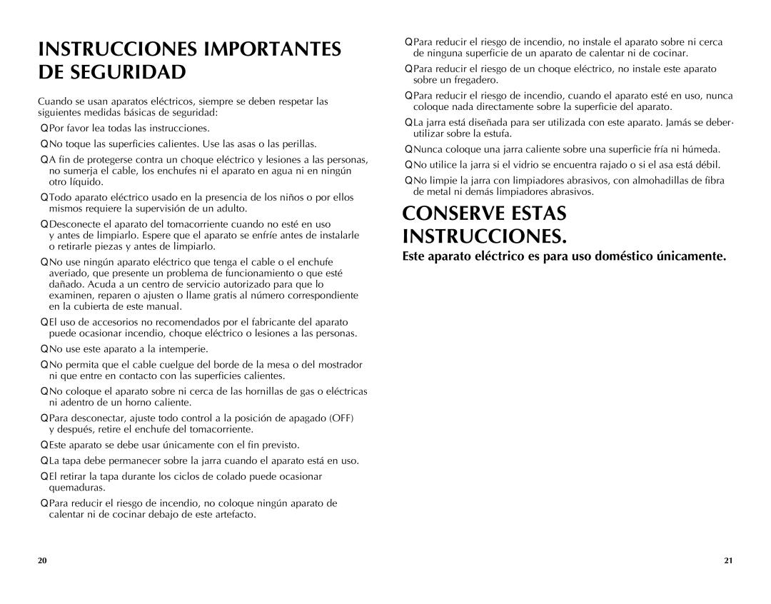 Black & Decker SDC740B, SDC750 manual Instrucciones Importantes DE Seguridad 