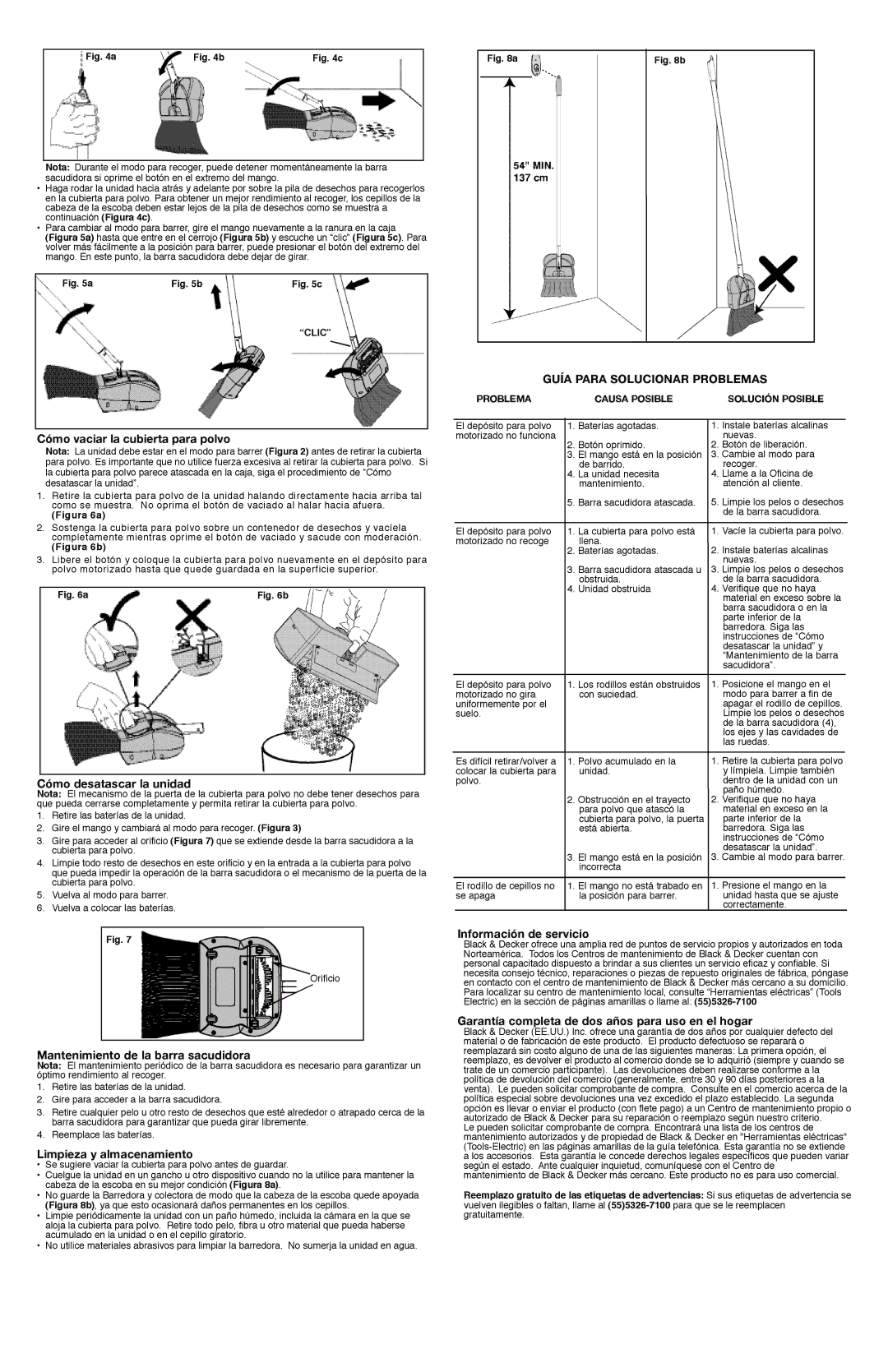 Black & Decker SNC100B instruction manual Guía Para Solucionar Problemas 