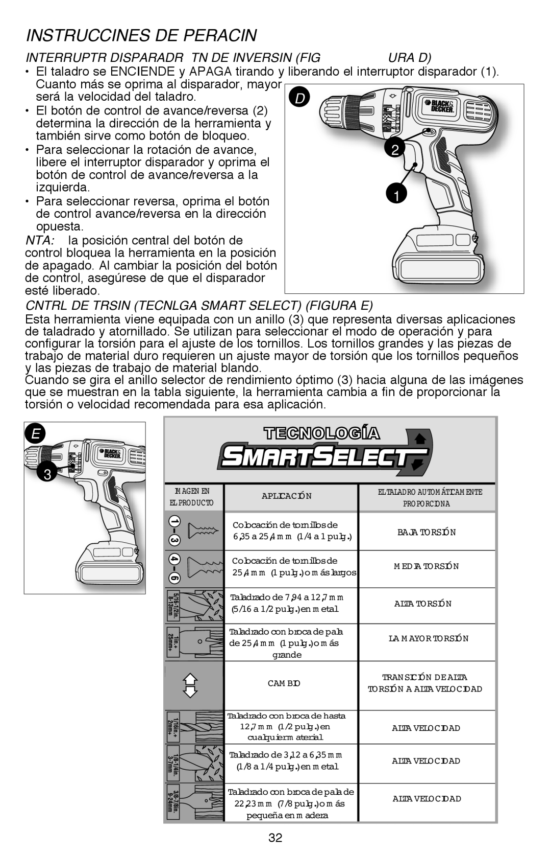 Black & Decker SSL16 (16V MAX*), SSL20SBR Instrucciones DE Operación, Las piezas de trabajo de material blando 