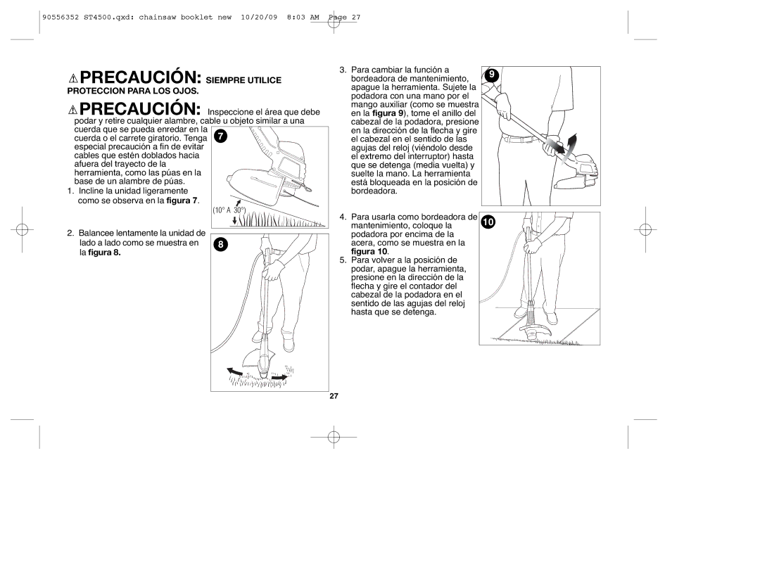 Black & Decker 90556352, ST7700 instruction manual Precaución Siempre Utilice Proteccion Para LOS Ojos, La figura 