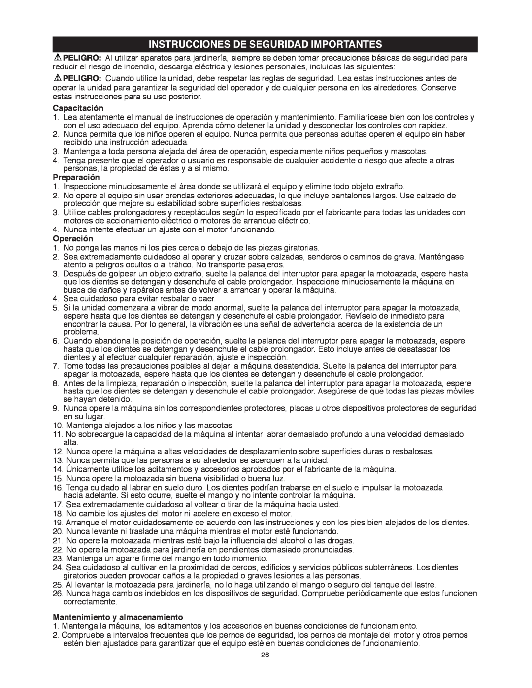 Black & Decker TL10 instruction manual Instrucciones De Seguridad Importantes, Capacitación, Preparación, Operación 