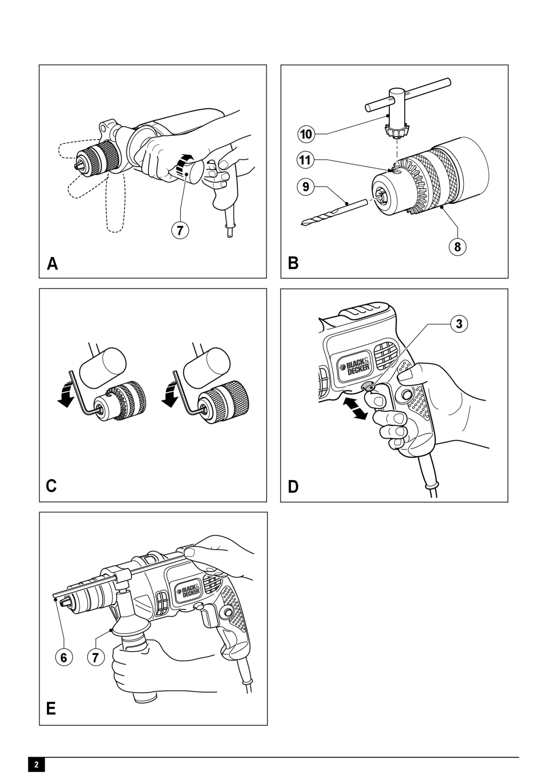 Black & Decker TM100YK-B3, TM100YK-B2C, TM100YK-BR, KR55CRE, TM100YK-AR, KR50RE instruction manual 