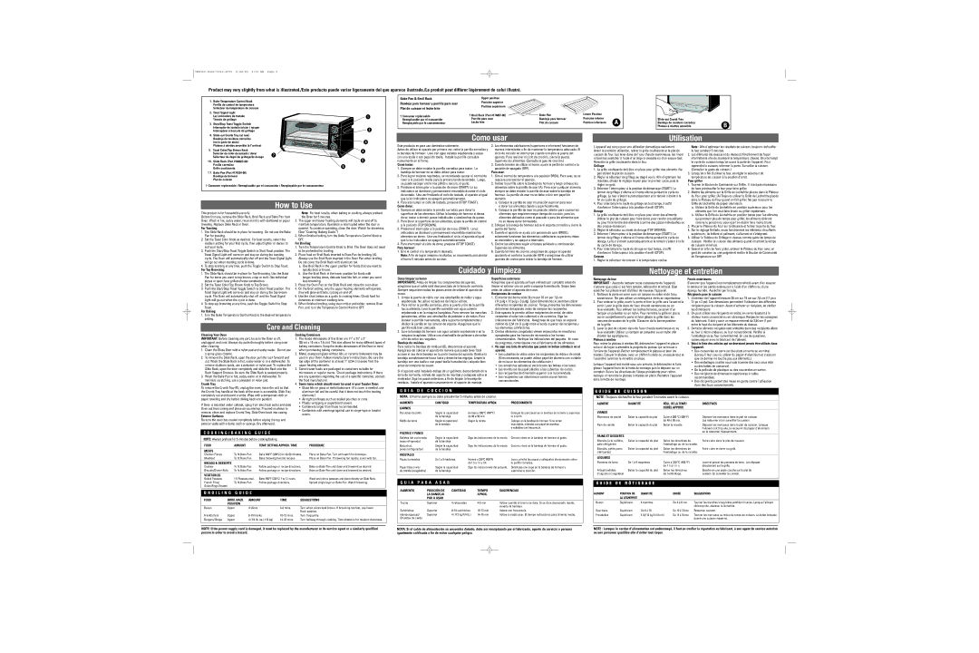 Black & Decker TRO300 Bake Pan & Broil Rack, Bandeja para hornear y parrilla para asar, Plat de cuisson et lèche frite 