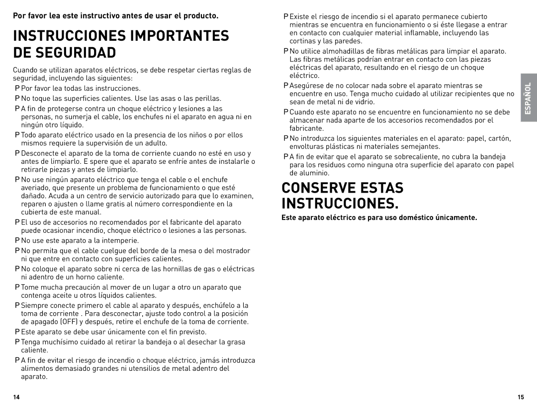 Black & Decker TRO4085 manual Conserve Estas Instrucciones 