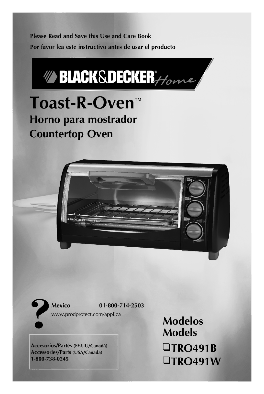 Black & Decker TRO491W, TRO491B manual Toast-R-Oven 