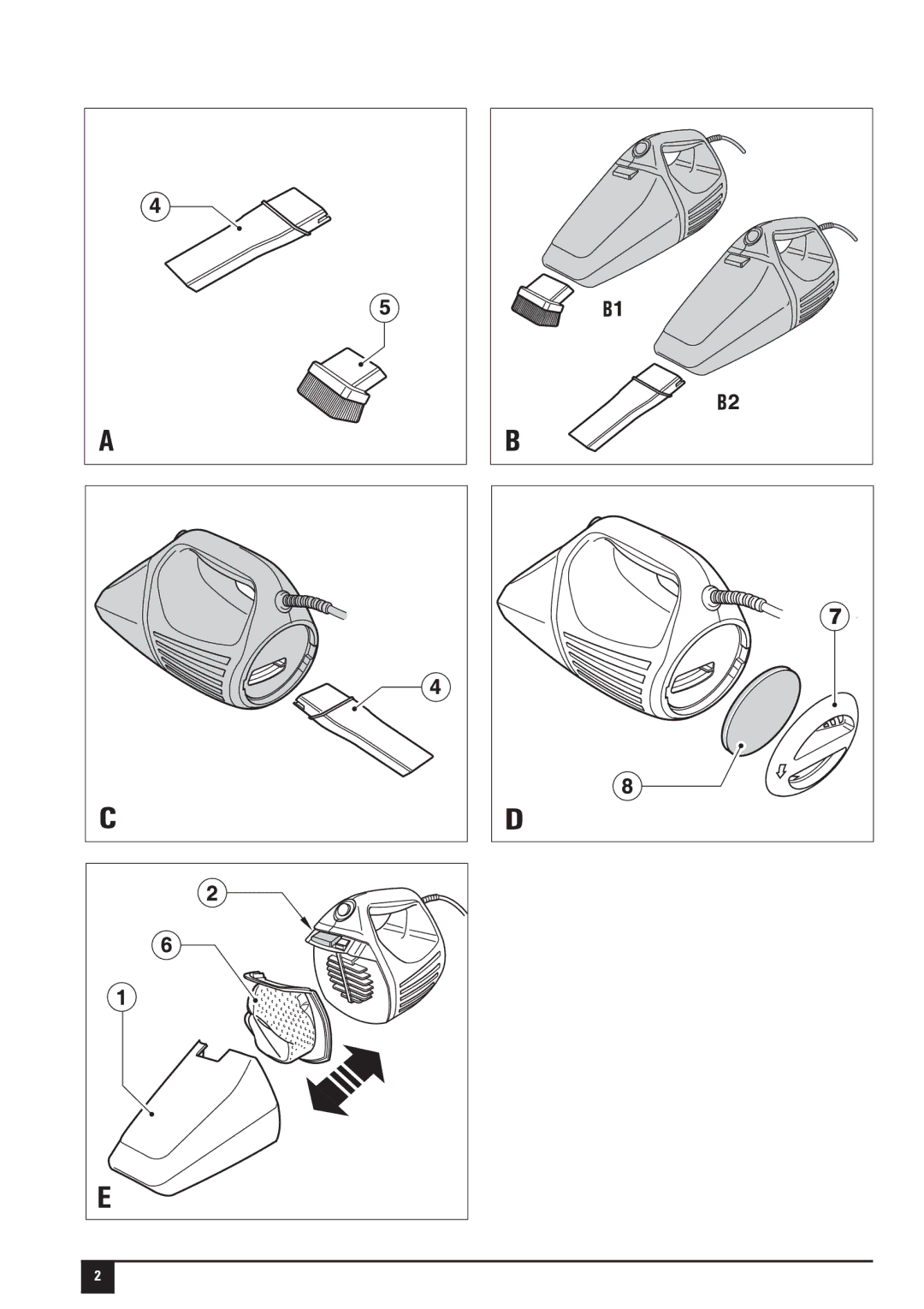 Black & Decker VH800, 188214-00 instruction manual 