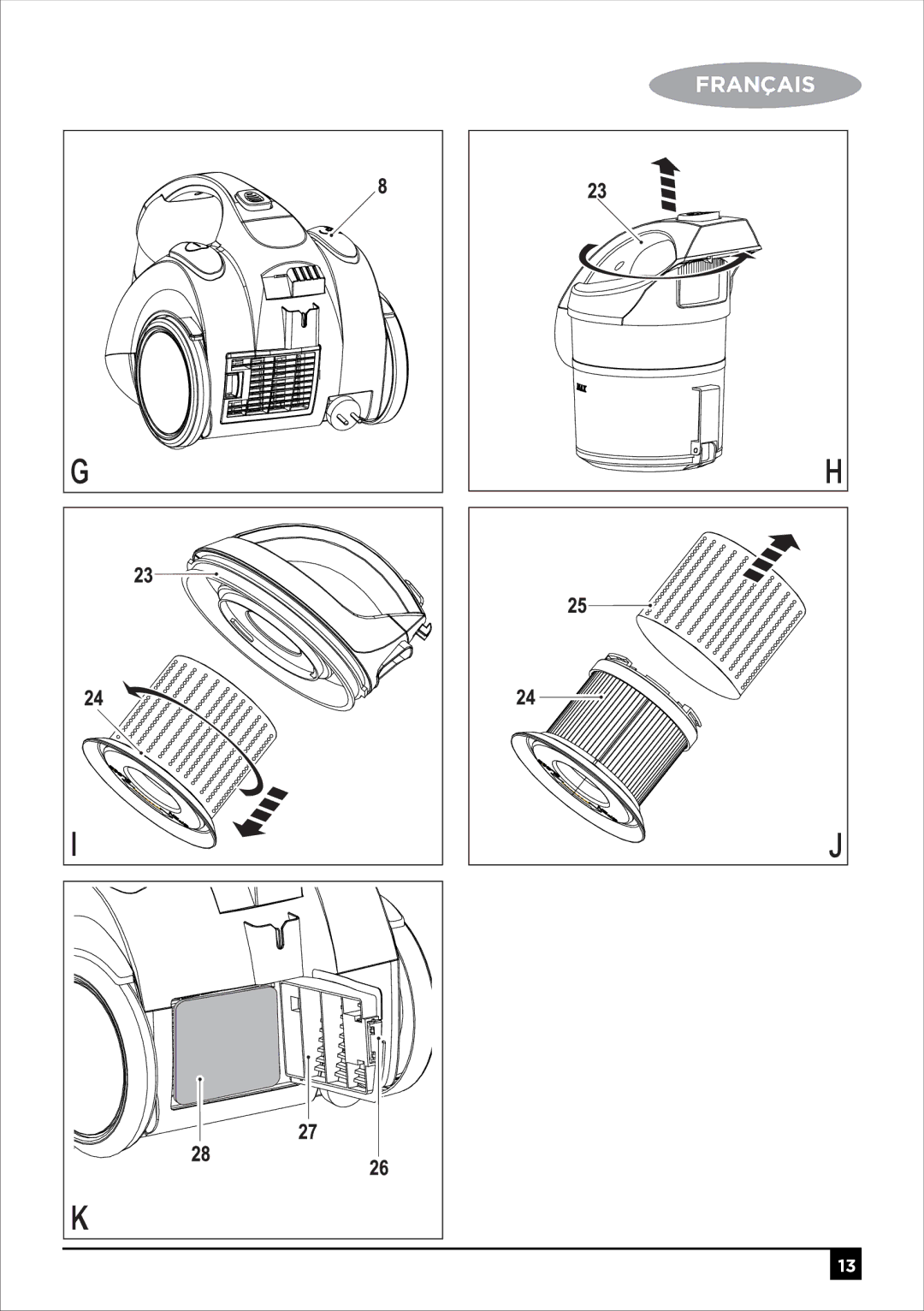 Black & Decker VM1450 manual Français 