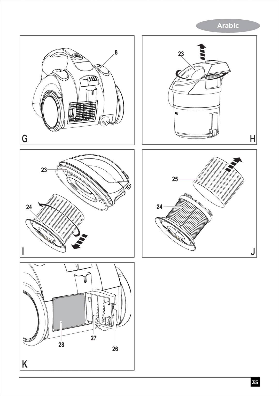 Black & Decker VM1450 manual Arabic 