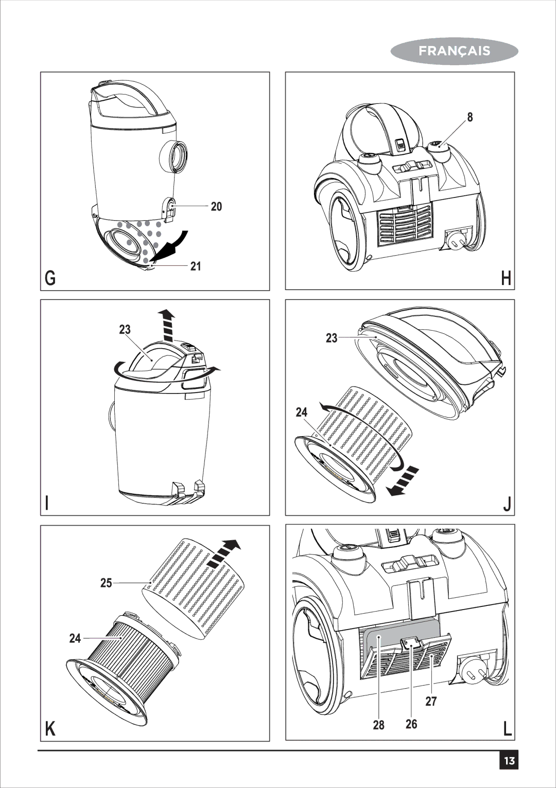 Black & Decker VM1650 manual Français 