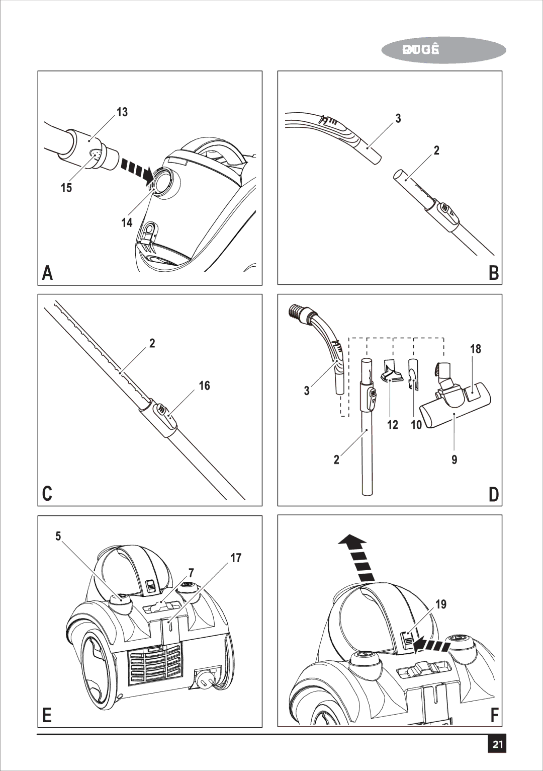 Black & Decker VM1650 manual Português 