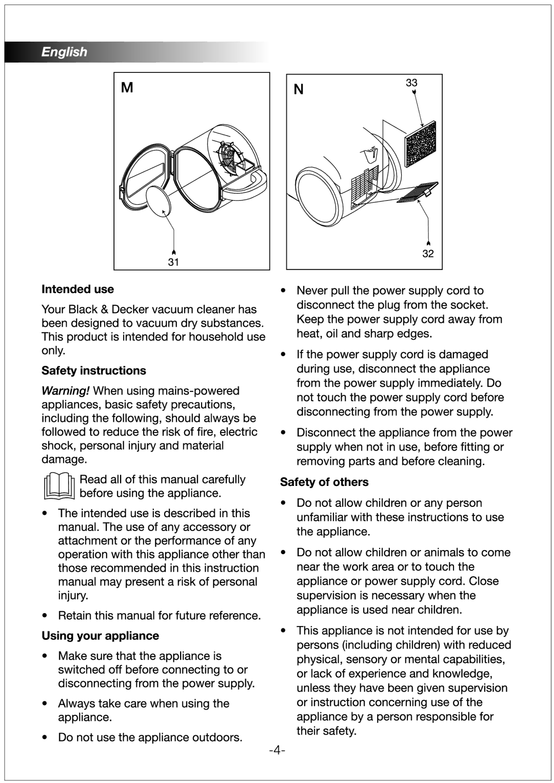 Black & Decker VM2040 manual 