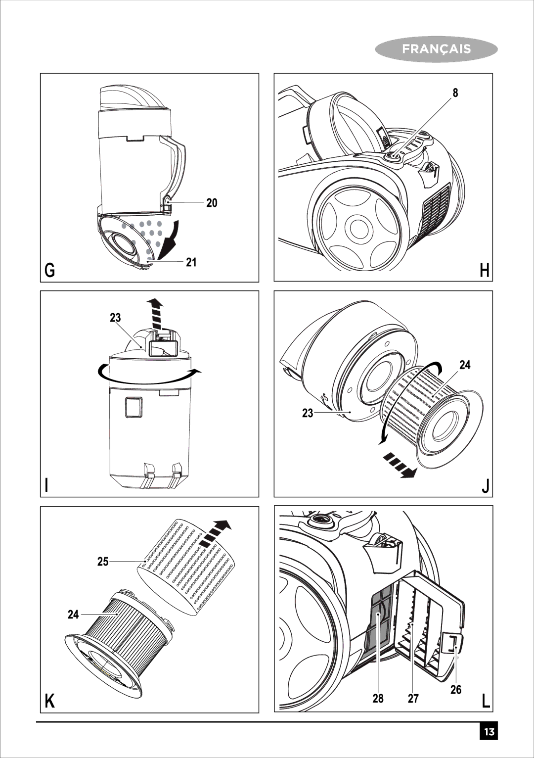 Black & Decker VO1850 manual Français 