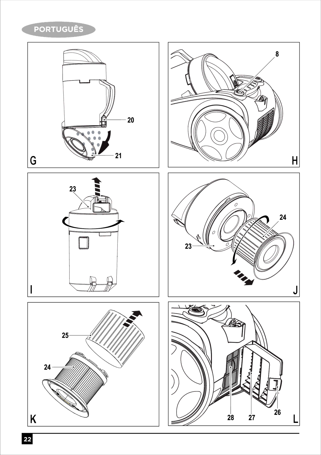 Black & Decker VO1850 manual Português 