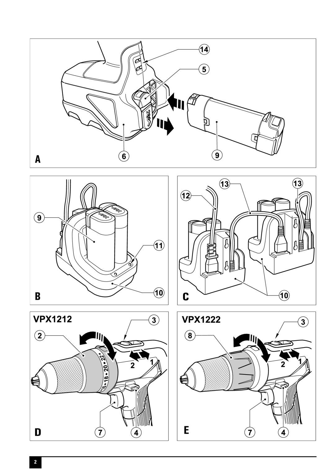 Black & Decker VPX1212, VPX1222 manual 