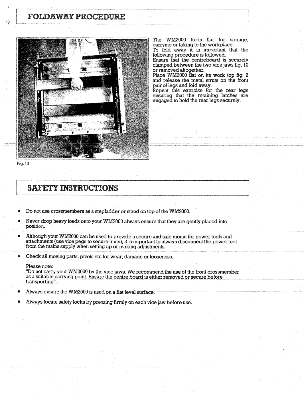 Black & Decker WM2000 manual 